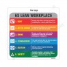 6S to learn workplace  safety poster