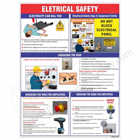 Electrical Safety Poster |Protector FireSafety