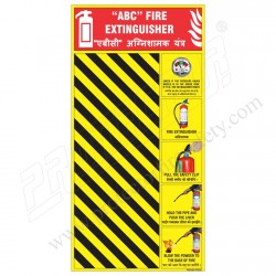 ABC fire Extinguisher zebra board
