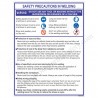 Precaution in Welding Safety Poster