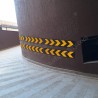 Round Pillar Guard 1000X200X8mm with Yellow reflective arrow with installation