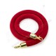 Line Manager Gold Post With Red Twisted Rope