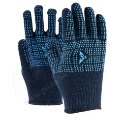Hand gloves dotted single C1001D Blue Mallcom | Protector FireSafety