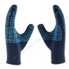 Hand gloves dotted single C1001D Blue Mallcom | Protector FireSafety