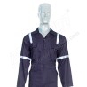 Work Wear Neavy Blue Heavy Duty With Reflective Tape 1 PC  | Protector FireSafety