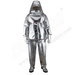 Aluminized Para Aramid Molten Metal  suit 4 Layer Alumater. | Protector FireSafety