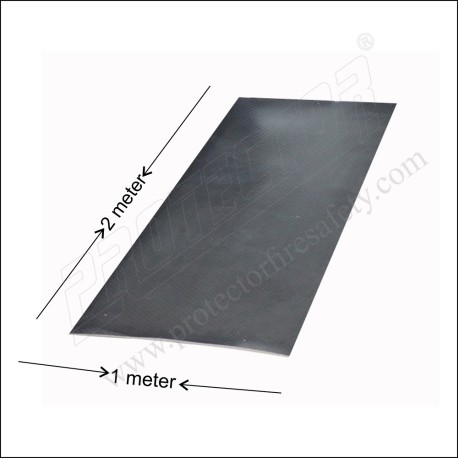 Insulating Mat 1M X 2M X 3mm  Black 33000 V | Protector FireSafety