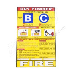 Sticker for DCP type fire extinguisher | Protector FireSafety