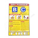 Sticker for DCP type fire extinguisher | Protector FireSafety