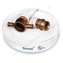 Fire hose 63 mm X 15 M Torrent UL approved with IS 304 SS M/F Coupling   | Protector FireSafety