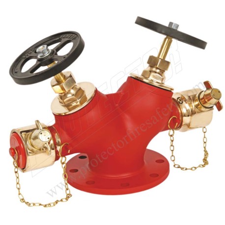 Fire Hydrant Landing Valve Double Gun Metal ISI | Protector FireSafety