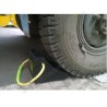 Wheel Stopper Truck Chowk with Rope | Protector FireSafety