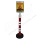 Bollard 1200*350mm  With Message Plate