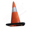 Cone 750 MM 6" Sleeve Heavy Rubber Base Orange Pioneer | Protector FireSafety