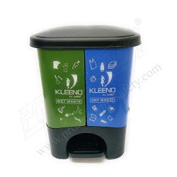 Twin dust bin with paddle 20 LTR | Protector FireSafety