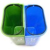 Twin dust bin with paddle 35 LTR | Protector FireSafety