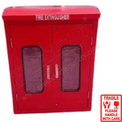 FRP Double Door Box  for Co2 & ABC type Fire Extiguisher| Protector FireSafety