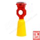 Solar warning light for safety cone