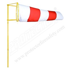 Wind Sock Indicator Polyester Red & White | Protector FireSafety
