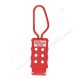 Non conductive nylon plastic lockout hasp with 6 holes