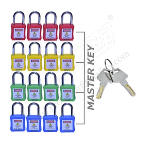 OSHA  LOTO Padlock Steel Shackle 38 mm | Protector FireSafety