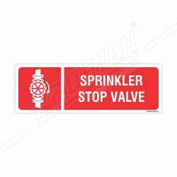 Sprinkler Stop Valve Fire Sign| Protector FireSafety