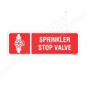 Sprinkler Stop Valve Fire Sign| Protector FireSafety