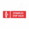 Sprinkler Stop Valve Fire Sign| Protector FireSafety