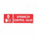 Sprinkler Control Valve Fire Sign| Protector FireSafety