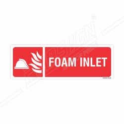 Foam Inlet Fire Sign| Protector FireSafety