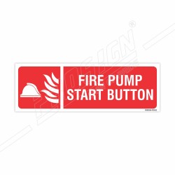 Fire Pump Start Button Sign| Protector FireSafety