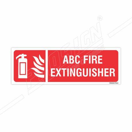 ABC Fire Extinguisher Sign| Protector FireSafety