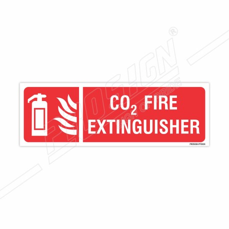 Co2 Fire Extinguisher Sign| Protector FireSafety