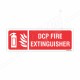 DCP Fire Extinguisher Sign