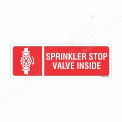 Sprinkler Stop Valve Inside Fire Sign| Protector FireSafety