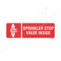 Sprinkler Stop Valve Inside Fire Sign| Protector FireSafety