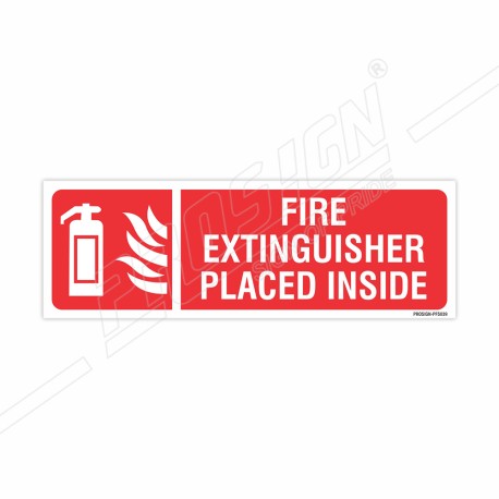 Fire Extinguisher Placed Inside Sign| Protector FireSafety