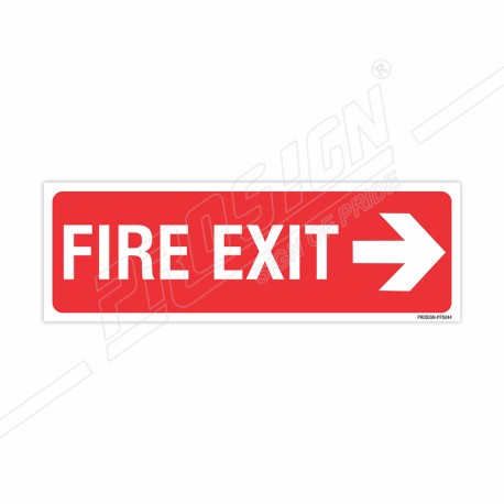 Fire Exit Right Arrow Sign| Protector FireSafety