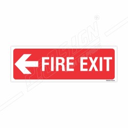 Fire Exit Left Arrow Sign| Protector FireSafety