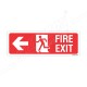Fire Exit Left Arrow Sign