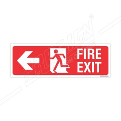 Fire Exit Left Arrow Sign| Protector FireSafety