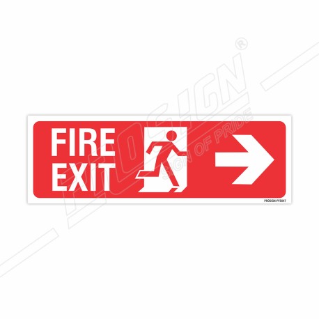 Fire Exit Right Arrow Sign| Protector FireSafety