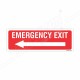 Emergency Exit Left Arrow Sign