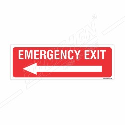 Emergency Exit Left Arrow Sign| Protector FireSafety