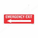 Emergency Exit Left Arrow Sign| Protector FireSafety