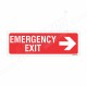 Emergency Exit Right Arrow Sign