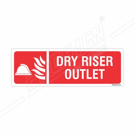 Dry Riser Outlet Sign| Protector FireSafety