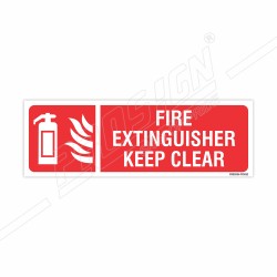 Fire Extinguisher Keep Clear Sign| Protector FireSafety