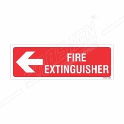 Fire Extinguisher Left Arrow Sign| Protector FireSafety