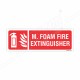 Mechanical Foam Fire Extinguisher Sign